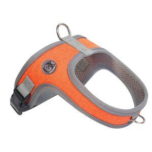 Orange No-Pull Dog Harness (Size L)
